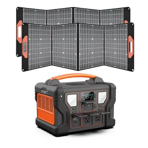 Pengisi daya baterai ponsel kuat, dengan sistem surya 1200W generator surya luar ruangan 110/220v baterai lifepo4