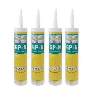 Diskon besar 280ml 300ml tabung bening tujuan umum Gp asetik kaca silikon Sealant