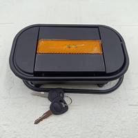 Serrure de porte de compartiment à bagages universelle noire pour bus avec réflecteur ambre, modèle ZK6127/191 pour pièces de bus Yutong King Long