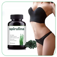 Ausreson Comprimé de pilules de spiruline et de chlorella biologiques 500mg Suppléments de chlorophylle riches Chine Comprimés de spiruline de haute qualité