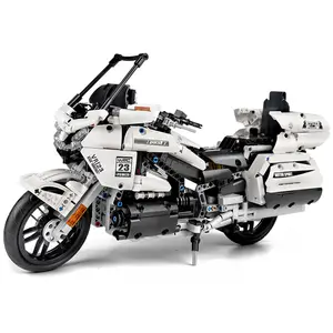 Mould King 23001 modèle de moto de haute technologie MOC-29381 2018 Gold Wing GL1800, blocs de construction de moto, briques pour enfants, offre spéciale