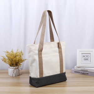 <span class=keywords><strong>Sac</strong></span> fourre-tout en toile <span class=keywords><strong>de</strong></span> coton écologique et durable Grands sacs à provisions personnalisés réutilisables recyclables Lettre cadeau à usage quotidien - Product Image 6