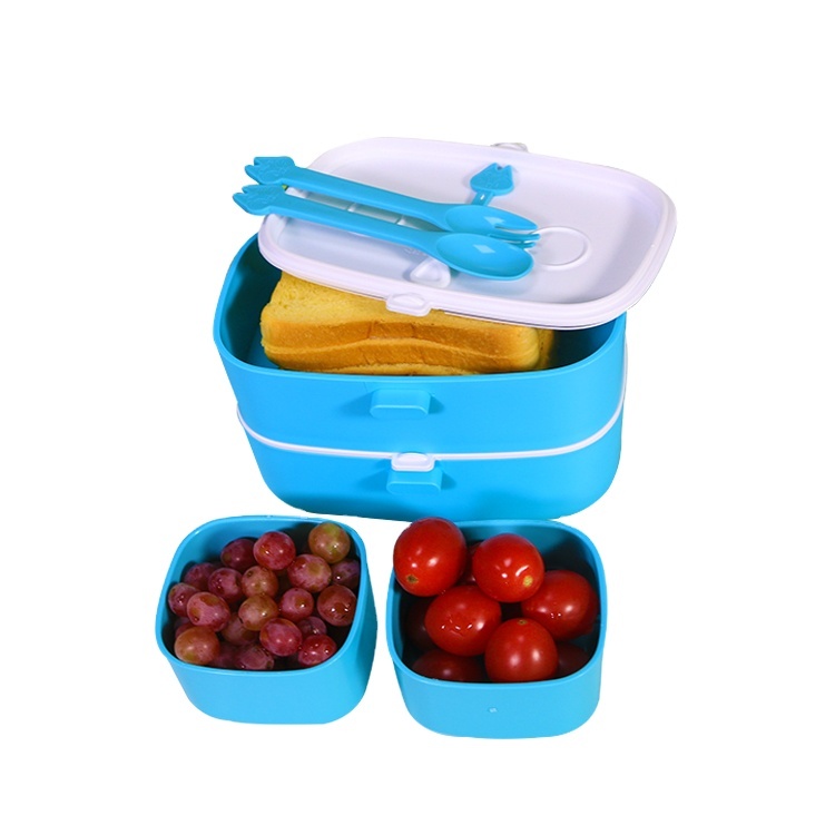 Bébé L'environnement Pp En plastique Logo Micro-ondable Enfants Divisés L'armée Promotionnel Nouveau Rectangle Stockage Boîtes