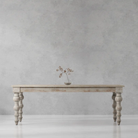 Table à manger en bois massif, meubles de qualité supérieure pour salle à manger, maison, restaurant, café, hôtel et décoration intérieure de luxe