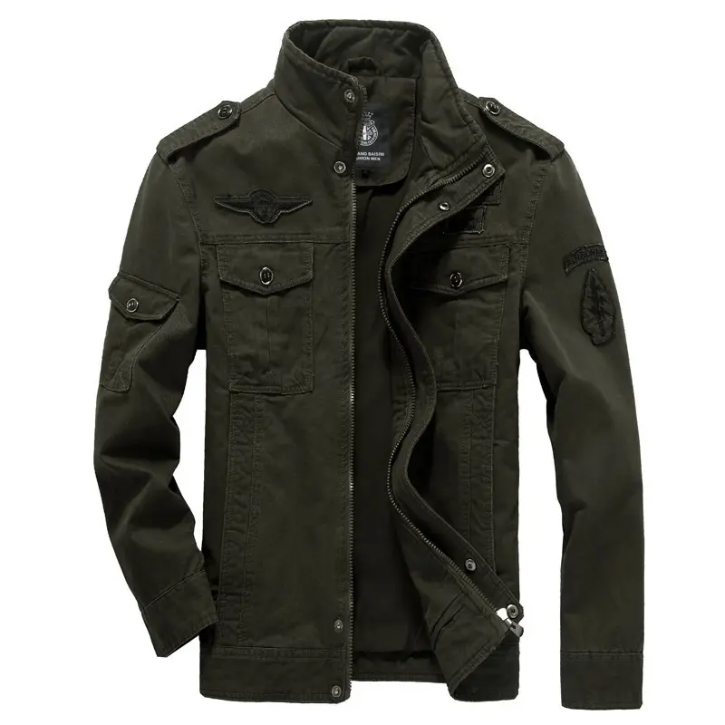 New Design Winter Thick Tactical Jacket 6XL Plus Size Bomber Fleece Jacket Parka Coat For Men