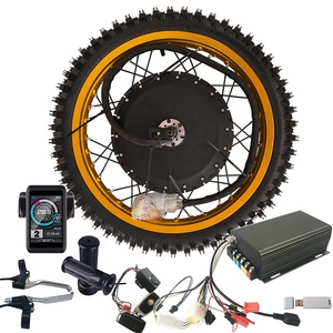 Kit de Conversión de Motocicleta Eléctrica con Motor de Cubo de Alta Velocidad QS273 de 8KW, 3.5T o 5T, Motor Eléctrico QS de 72V 8000W, Cubo de Motor Eléctrico de 17'', 18'', 19'' y 21'' - Product Image 1