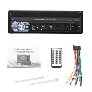 Oem c0741 1 DIN 7 "HD có thể thu vào cảm ứng xe đài phát thanh cho <span class=keywords><strong>Bluetooth</strong></span> SD FM USB Player Carplay Phụ tùng máy ảnh-stereo <span class=keywords><strong>LCD</strong></span> có thể thu vào - Product Image 2