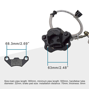GOOFIT Pastiglie Dei Freni Con Freno A Disco Anteriore di Montaggio di Ricambio Per La Cina 110cc 125cc 150cc 200cc 250cc Atv 4 Ruote Giorno Del Giudizio off - Product Image 2