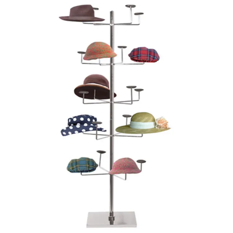 TMJ-2196 personnalisation Professionnelle En Métal accessoires d'affichage de présentoir pour magasin De Marque de chapeau de Chaussette présentoir