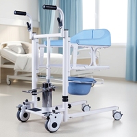 Chaise de toilette électrique pour le transfert et les soins à domicile des patients handicapés