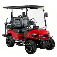 Voiturette de golf électrique avec contrôleur 72V, 4 places, modèle DC-H-F2+2, surélevée, pour la chasse, Nouveauté explosive