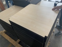 Plateau de table à manger moderne en stratifié compact HPL 12 mm carré, imperméable, pour la maison et l'hôtellerie
