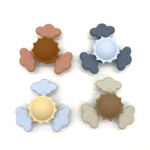 Mới đến Silicone phim hoạt hình lo lắng cứu trợ tốc độ cao Fidget <span class=keywords><strong>Spinner</strong></span> ngón tay con quay hồi chuyển cảm giác Teether đồ chơi - Product Image 4