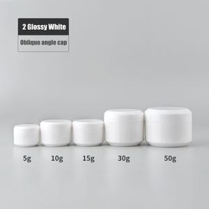 Envase Cosmético para Crema de Ojos WOGU, 5g 10g 15g 30g 50g, Blanco y Negro, para Esmalte de Uñas, Aceite Limpiador, Crema, en Tarro de Plástico - Product Image 4