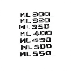 3D ABS Auto Buchstaben-Emblem Kofferraum-Logo Aufkleber Silber für Mercedes SLK200 SLK250 SLK280 SLK300 SLK320 SLK350 SLK55 - Product Image 3