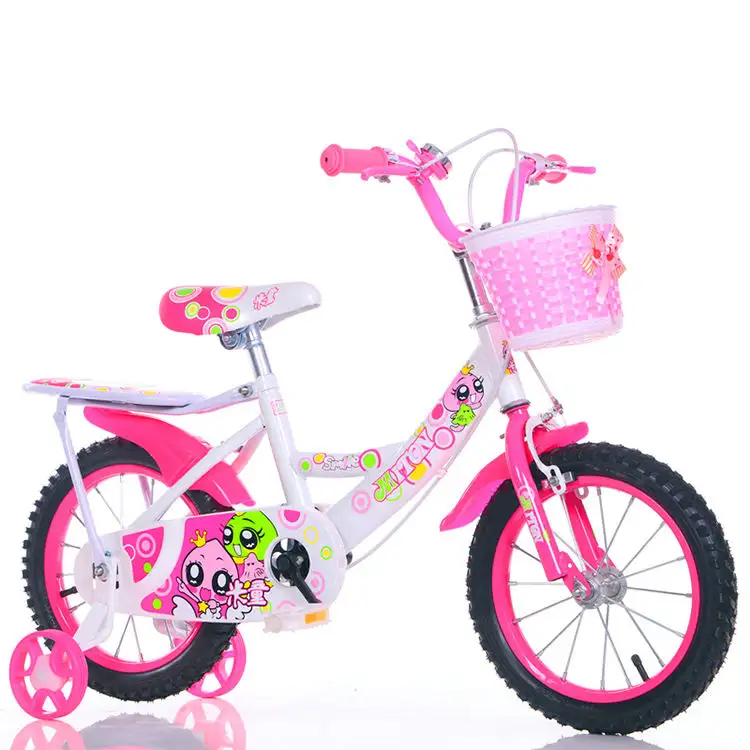 Vente chaude 12 14 16 18 pouces Vintage fille enfants vélo avec panier 12 pouces fille rose vélos