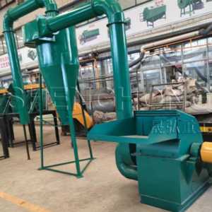 Moinho de Martelo Triturador de Palha de Milho e Talos com Ciclone Acionado por Motor Elétrico para Produção de Serragem de Madeira - Product Image 3