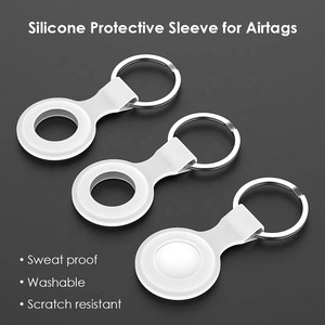 Llavero localizador a prueba de golpes, funda protectora de goma para Airtags de Apple, funda de silicona, novedad de <span class=keywords><strong>2021</strong></span> - Product Image 6