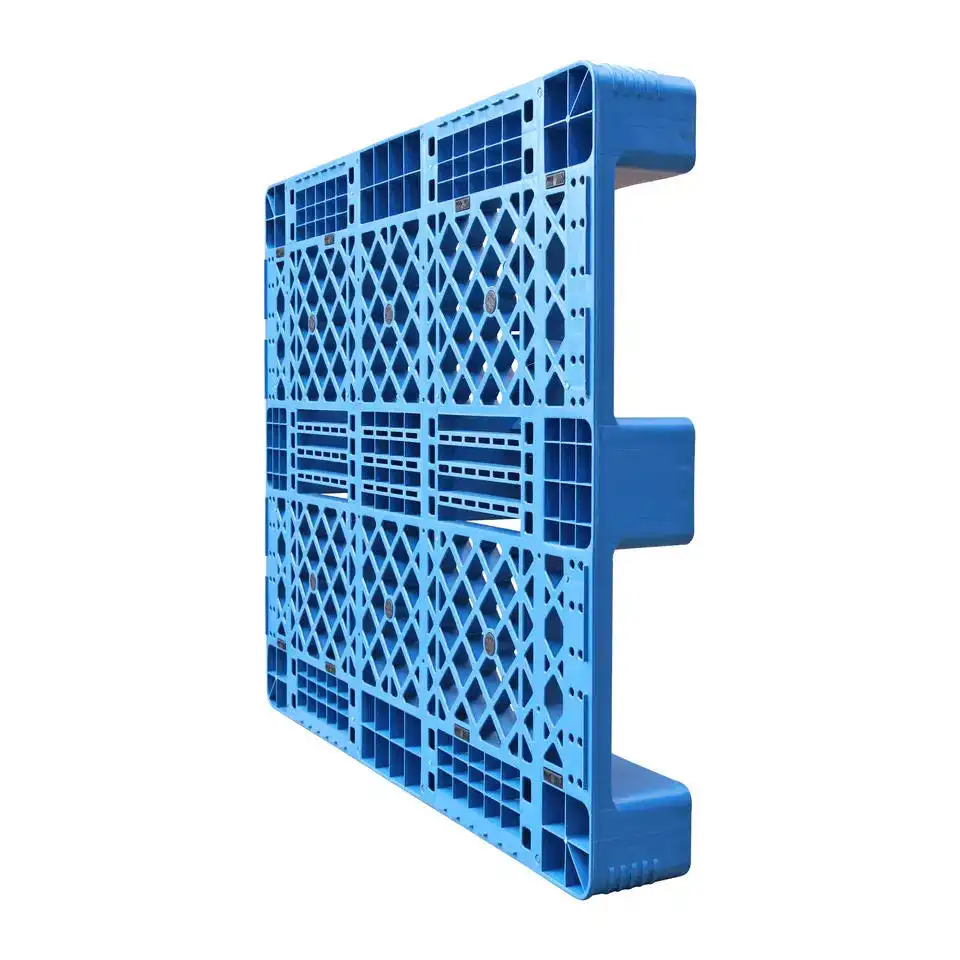강화 사출 금형 플라스틱 팔레트 핫 세일 헤비 듀티 Hdpe 세 러너 유로 플라스틱 팔레트
