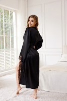 Sfy4043 en stock pyjamas robe de chambre de mariée dames luxe mariage longue Robe demoiselles d'honneur Kimono Satin soie peignoir pyjamas