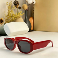 Lunettes de soleil tendance unisexes carrées dégradées colorées UV400