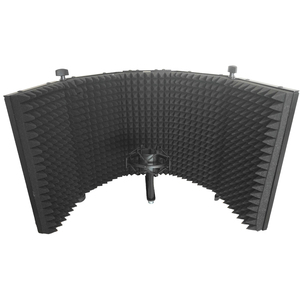 Panel de Absorción de Sonido para Micrófono, 5 Compartimentos, Pantalla de Aislamiento para Cabina de Grabación de Voz en Estudio - Product Image 3