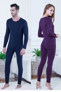 Nuevo Conjunto Térmico de Otoño/Invierno <span class=keywords><strong>para</strong></span> Hombre y <span class=keywords><strong>Mujer</strong></span>, Delgado, Tallas Grandes, Cuello Redondo, <span class=keywords><strong>El</strong></span>ástico, con Soporte Lumbar y Control de Abdomen - Product Image 6
