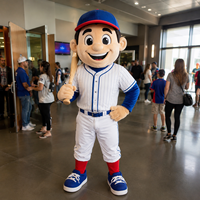 Costume de mascotte personnalisé Shengye pour club de baseball, tenue de mascotte d'équipe de baseball pour la saison, idéal pour les matchs de baseball