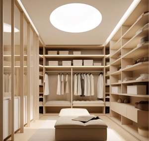 Muebles de dormitorio de madera de doble color Diseño de armario Combinación de colores laminados - Product Image 3