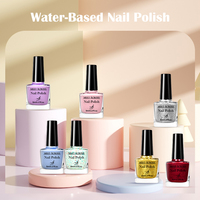 MEET ACROSS Vernis à ongles DIY longue durée 8 ml, vernis à ongles à base d'eau, 48 couleurs, séchage à l'air, décollable, art des ongles