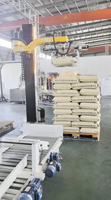 Robot de palettisation industriel de type colonne, machine de palettisation automatique de sacs avec pince de préhension pour ligne d'empilage de sacs tissés