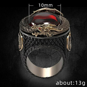 Anello con Motivo a Drago, Design Creativo per Uomo - Product Image 5