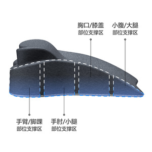 Butterfly Shaped Intimacy <b>Pillow</b> Dark Gray Polyester Sleeping Cushion For Couples Bed Rest Support - Product Image 3