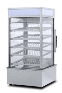 Vitrine chauffante commerciale 1,2 kW à 5 niveaux avec température réglable pour <span class=keywords><strong>boulangerie</strong></span>, restauration rapide, café et traiteur - Product Image 6