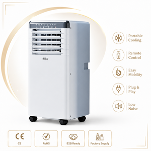 <b>Portable</b> Fixed Frequency Air Conditioner Cooling Heating Compact All-in-One <b>AC</b> <b>Unit</b> Timer Remote Control No Installation Compact - Product Image 1