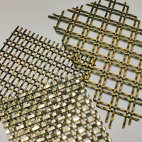 Maille métallique décorative exquise, maille métallique tissée décorative, maille métallique personnalisable pour la décoration de plafond