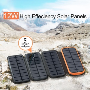 Usine directement fabricant prix personnalisé haute capacité étanche <span class=keywords><strong>chargeur</strong></span> <span class=keywords><strong>solaire</strong></span> de banque d'alimentation avec 4 panneaux solaires - Product Image 2