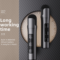 Microphone sans fil miniature portable, micro d'enregistrement stéréo cardioïde pour karaoké KTV et téléphone portable, petite taille