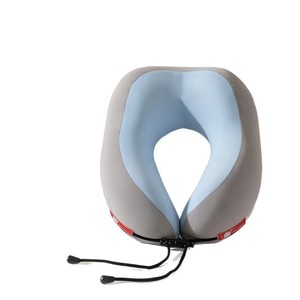 Almohada de espuma viscoelástica en forma de U de 28x26x14 cm, soporte suave para el cuello, para viajes, oficina, siesta, portátil, para avión - Product Image 2
