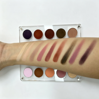 Palet Eyeshadow Matte Label Pribadi Warna Kustom Kemasan Kustom Eyeshadow Matte Lembut, Kosmetik Logo Kustom OEM ODM
