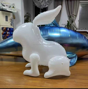 Globo Inflable Personalizado con Control Remoto, Impermeable, Modelo de Conejo de Dibujos Animados para Festival del Bote del Dragón, para Publicidad Exterior - Product Image 4