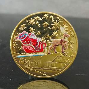 Moneta Commemorativa <span class=keywords><strong>di</strong></span> <span class=keywords><strong>Babbo</strong></span> <span class=keywords><strong>Natale</strong></span> Starkey Placcata in Oro, Souvenir Ecologico e Durevole per un <span class=keywords><strong>Buon</strong></span> <span class=keywords><strong>Natale</strong></span> e un Felice Anno Nuovo - Product Image 3