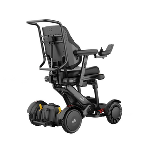 Silla de ruedas eléctrica reclinable de aleación de aluminio, desmontable y duradera, para usuarios con peso de hasta 150 kg, con batería de litio de larga duración de 24 AH - Product Image 5