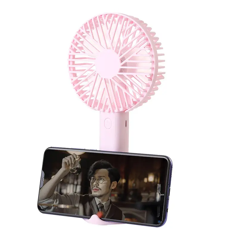 2023 Cool Gadgets Promotional Gifts Rechargeable USB Personal Mini Hand Fan with Stand Portable fan with 3 Speeds