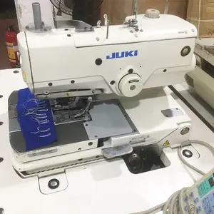 Good condition working computerised used JUKI 3200 eyelet button hole holing sewing machine