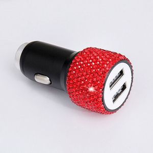 Martillo de Seguridad con Cargador de Teléfono para Auto, con Cristales de Imitación Brillantes, Aleación de Aluminio QC2.0, 5V/1A, 2 Puertos USB - Product Image 5