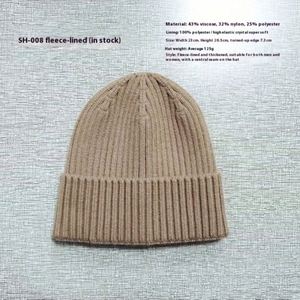 Gorro de punto para hombre adulto con forro polar cálido, gorro de invierno para mujer con forro de felpa grueso - Product Image 3