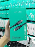 Câble de charge rapide Type-C vers iPhone 3A 1M en nylon à angle droit pour téléphones mobiles, banques d'alimentation, écouteurs, avec tressage