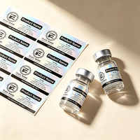 Étiquettes autocollantes personnalisées en vinyle, petites, effet holographique arc-en-ciel, texture métallique, résistantes à l'huile et à l'eau, adaptées aux flacons de 3 ml/5 ml/10 ml