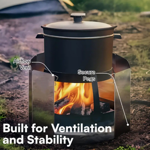 Réchaud à <span class=keywords><strong>gaz</strong></span> extérieur en alliage avec <span class=keywords><strong>pare</strong></span>-<span class=keywords><strong>vent</strong></span> Brûleur de cuisine de <span class=keywords><strong>camping</strong></span> Accessoire de cuisine en aluminium coupe-<span class=keywords><strong>vent</strong></span> - Product Image 5